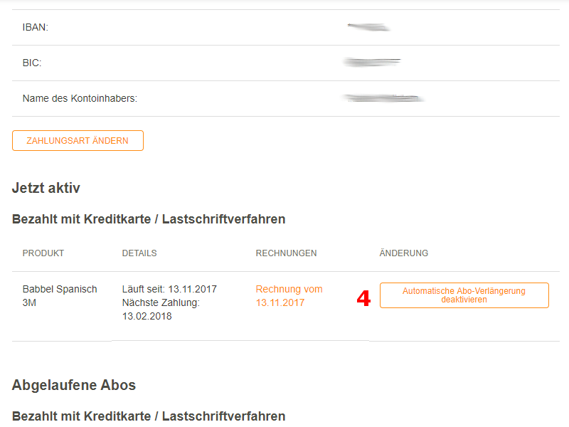 Babbel Abo kündigen in 4 Schritten so geht