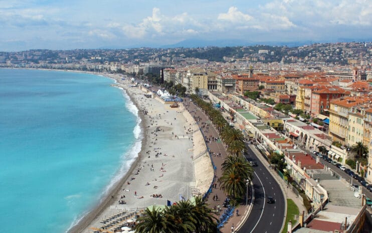 Der Stadtstrand von Nizza