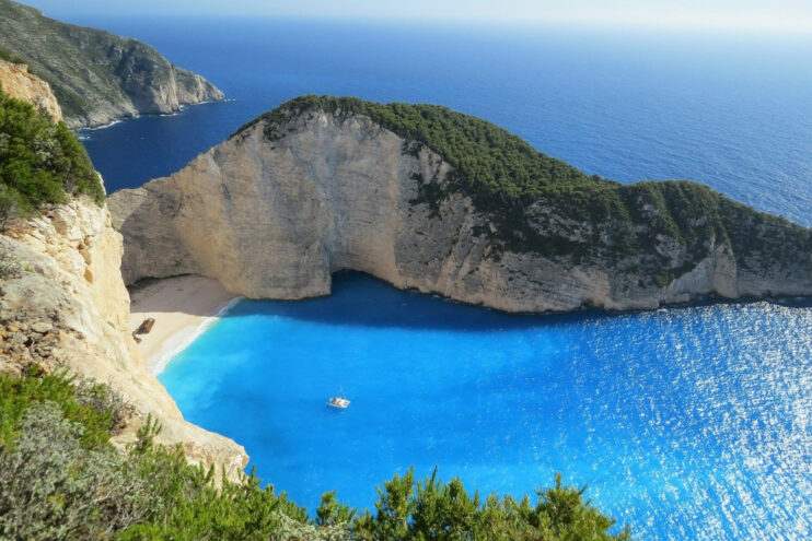 Am Strand in Korfu (Griechenland)