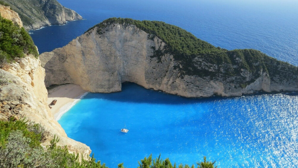 Am Strand in Korfu (Griechenland)