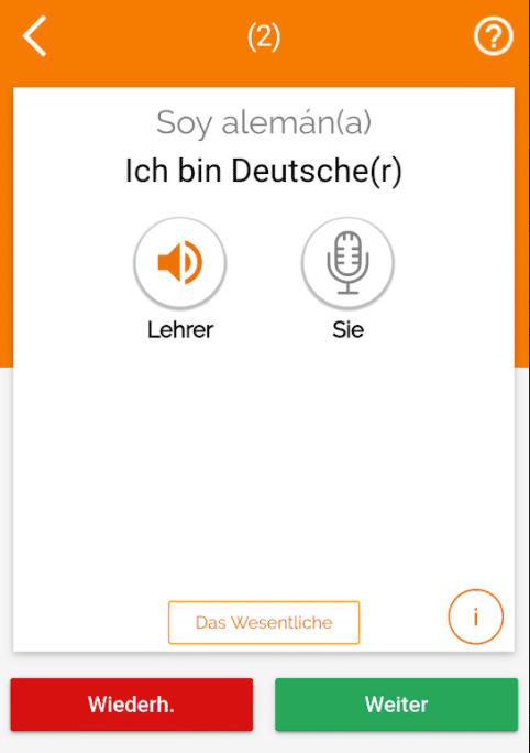 Nachsprechen