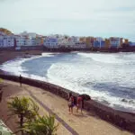 Der Strand (Playa María Jiménez) von Puerto de La Cruz / Teneriffa