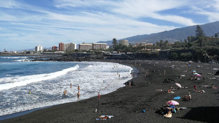Der Strand von Puerto de la Cruz