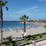 Der Strand von Los Christianos (Teneriffa)