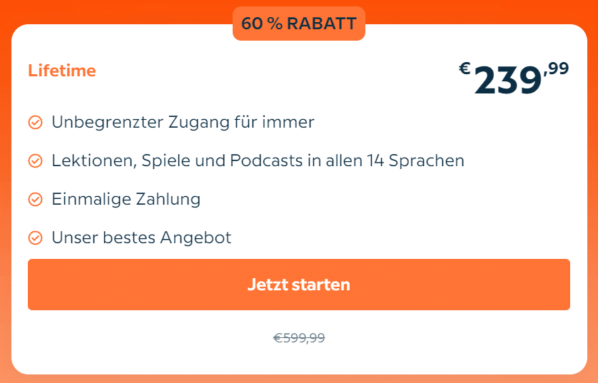Babbel Lifetime Angebot Lohnt sich der lebenslange Zugriff?