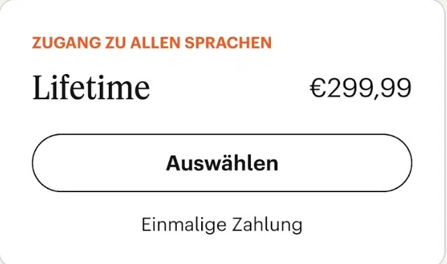 Babbel Lifetime Kosten: Alle 14 Sprachen für einmalig 299,99 Euro erhältlich