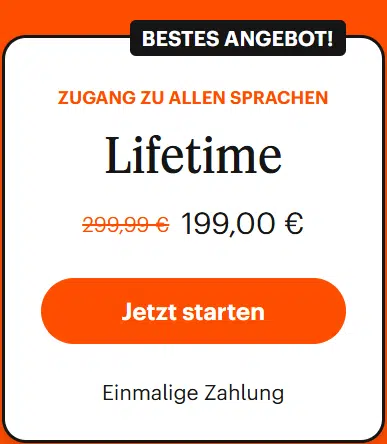 Babbel Back to Work Sale Lifetime Angebot für 199 Euro